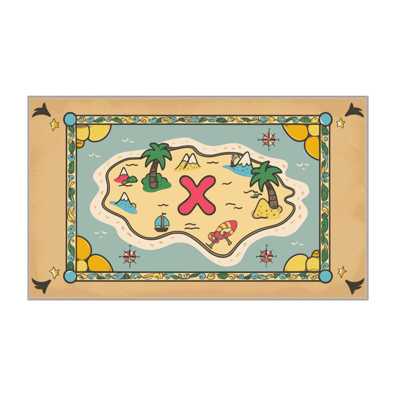 Tapis pour enfants Sunside Sails Pirates, Rectangulaire 8 pi x 12 pi