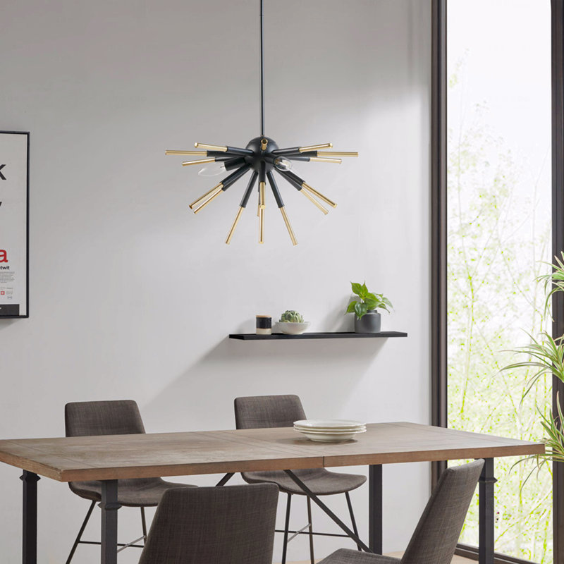 Lustre - configuration à 3 lumières à pointes