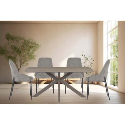 Ensemble de salle à manger rectangulaire L 63 po x l 35,43 po