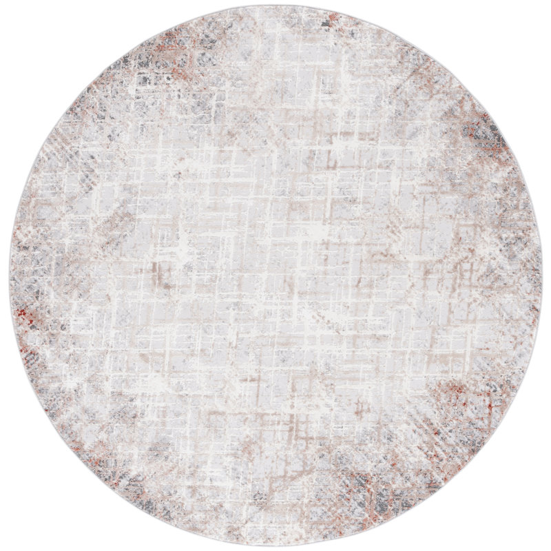 Vogue Performance Abstract Rug, Round 6'7"