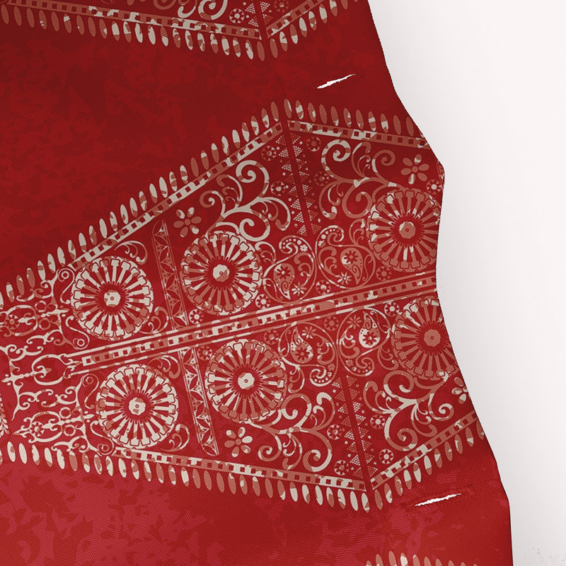 Rideau de douche Harrel, Rouge