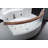 59'' x 59.13'' Whirlpool Bathtub with Faucet