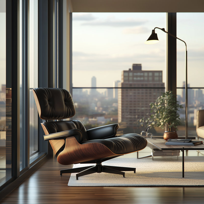 Leather Swivel Upholstered Accent Chair with Ottoman
