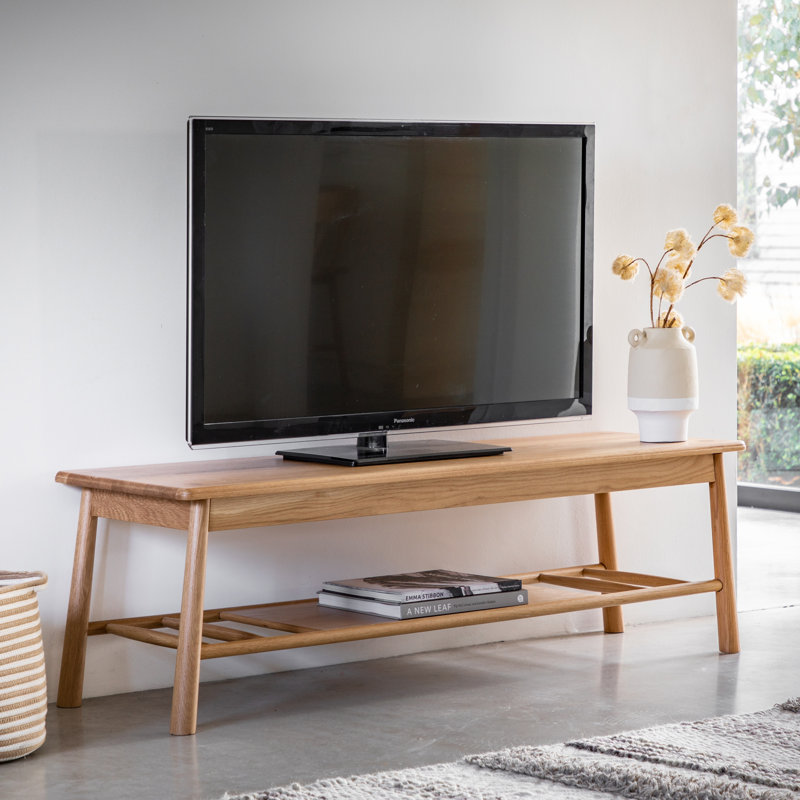 Almedia Unfinished TV Stand for TVs up to 55", Brown