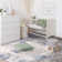 Sorbus Area Rug, Machine Washable, Non-Slip, Low Pile Indoor Carpet with Rubber Backing - Blue (Drift)