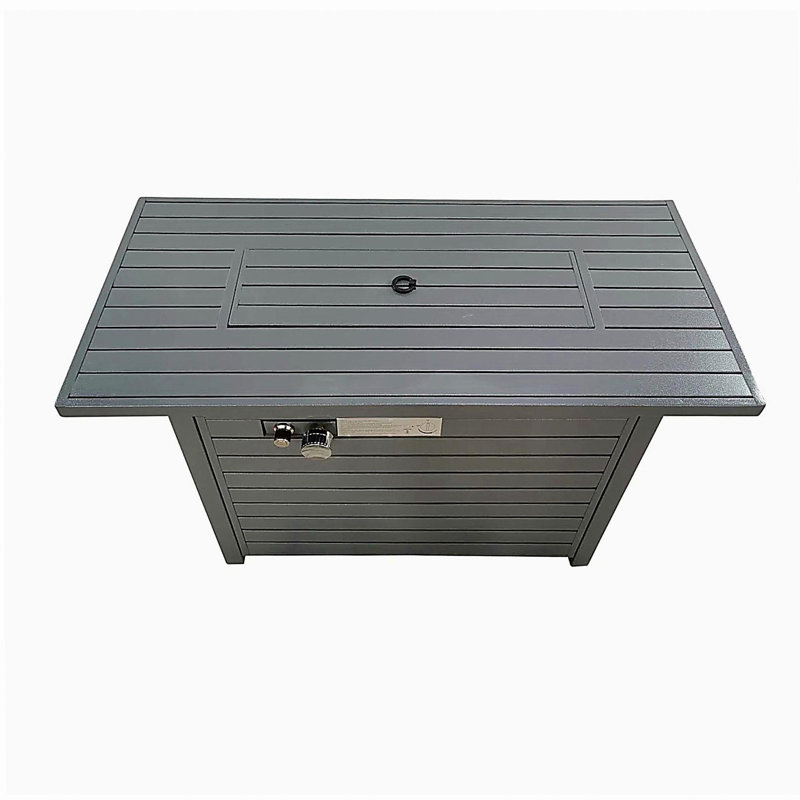 Covered Steel Propane Fire Pit Table