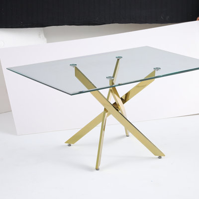 Modern Rectangular Glass Table