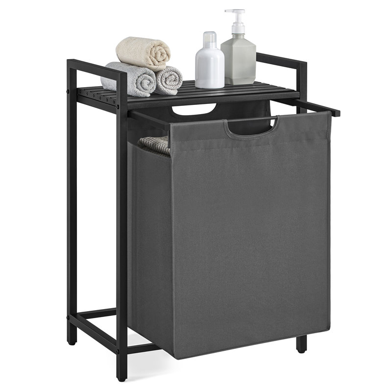 Laundry Hamper, Black/Grey