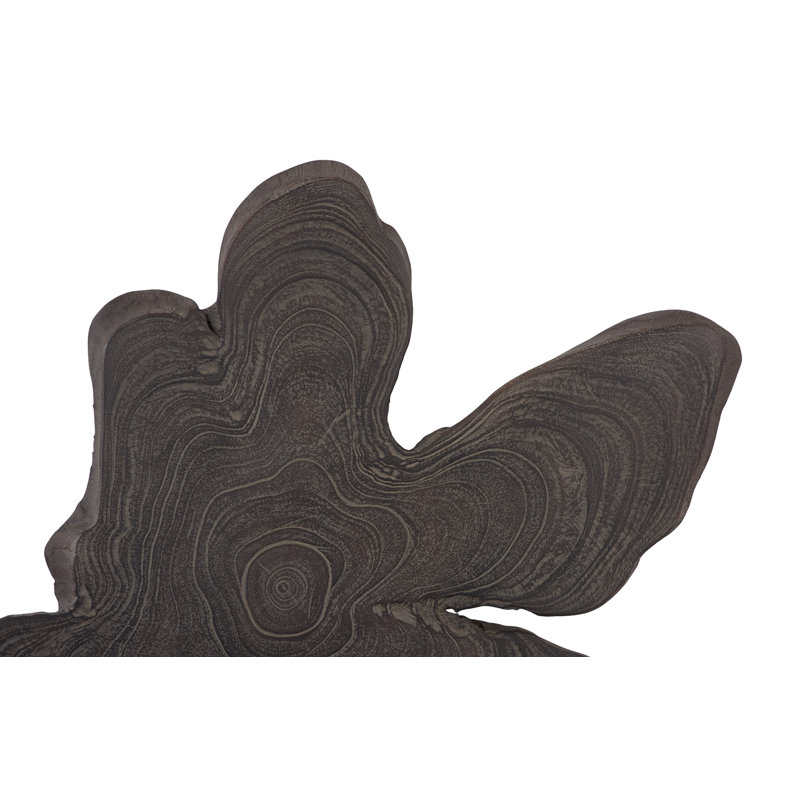 Teak Slice Wall Décor, Lg, Dark Gray
