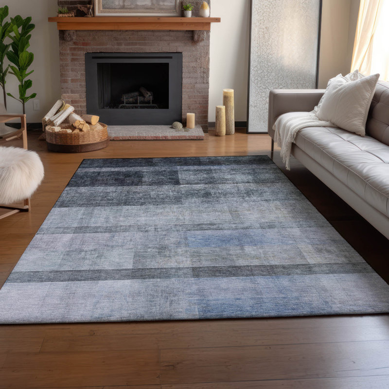 Tapis Cerrito AMF568 lavable à la machine de qualité supérieure, Rectangle 5 pi x 7 pi 6 po