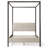 Casondra Upholstered Metal Canopy Bed