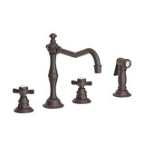 Fairfield Double Handle Kitchen Faucet with Side Spray