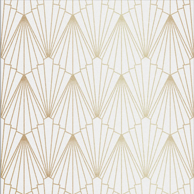 Rene Geometric Metallic Wallpaper Double Roll