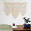 Grande suspension murale en macramé (beige-triangle)