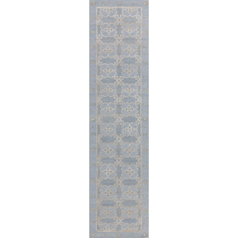 Christina Geometric Area Rug in Ivory/Platinum, Rectangle 10' x 14'