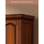 Armoire de rangement moderne à deux portes en acajou minimaliste