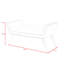 Banc rembourré en velours 45 po-189112231