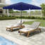 Latitude Run® 10' x 8' Patio Square Market Umbrella with Skirted Canopy With Base-572024104