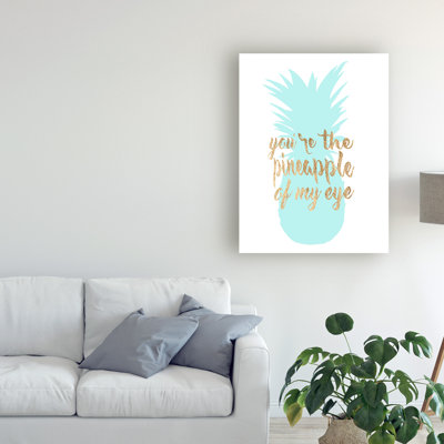 « ananas life ii », art textuel sur toile tendue