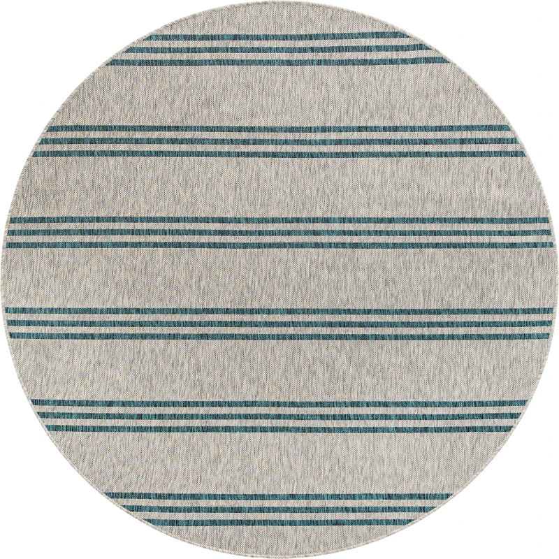 Uniopolis Indoor / Outdoor Rug, Round 6'7"