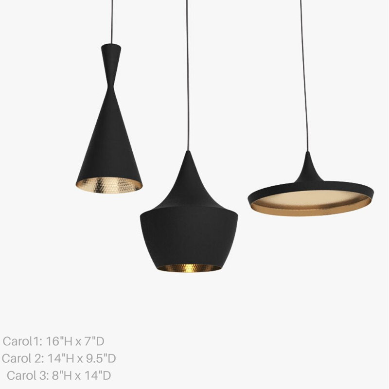 Luminaire suspendu géométrique à 3 lumières Doney