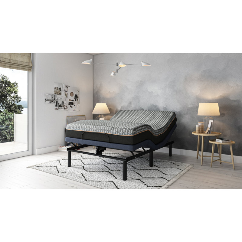 Os25 Queen Adjustable Bed, Featuring Massage & 139.14 Lb Weight Package Product Bed Base For Queen, With Head Foot Positioning Flashlight
