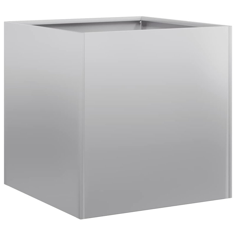Metal Planter Box, 40cm H x 40cm W x 40cm D, Grey