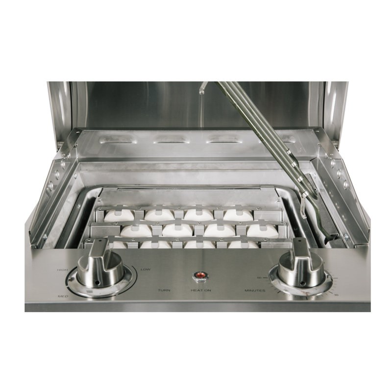 Coyote Grills 18'' W x 16'' D Indoor/Outdoor Use Single Burner Built-In Electric Grill
