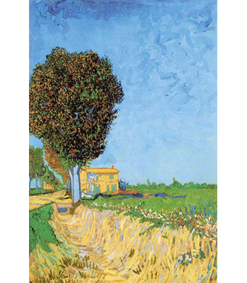 A Lane Near Arles by Vincent Van Gogh - Unframed Print