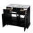 Bathroom Vanity with Resin Sink Combo Solid Wood Frame Bathroom Storage Cabinet