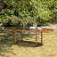 Montreuil Oval Teak Solid Wood Extendable Outdoor with Umbrella Hole Dining Table - 180 cm W 100 cm D