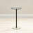 iDesign Round Pedestal Drink Table for Small Spaces