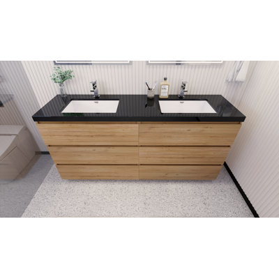 Ensemble de meuble-lavabo double 72 po Santrice Royal