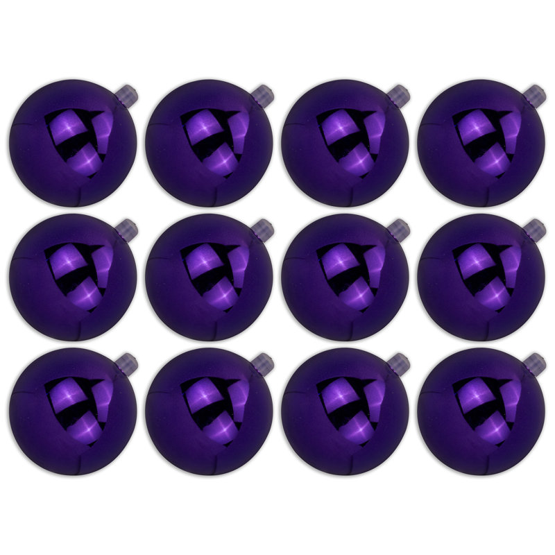 2.5'' Ornament Shatterproof Ball Ornament, Purple