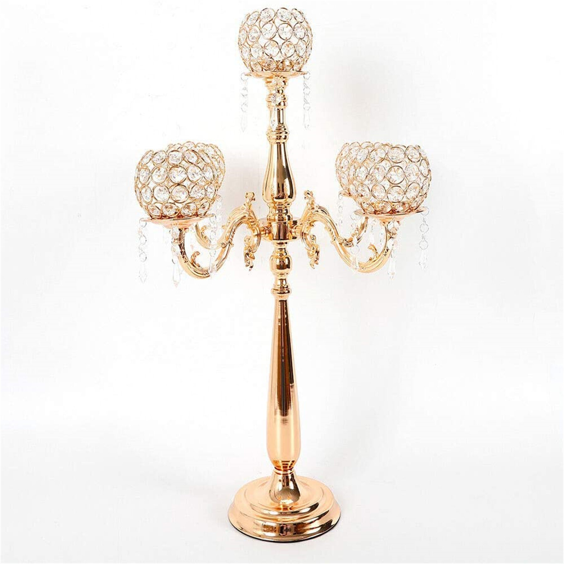 Rosdorf Park 29.5'' H Crystal Tabletop Candelabra