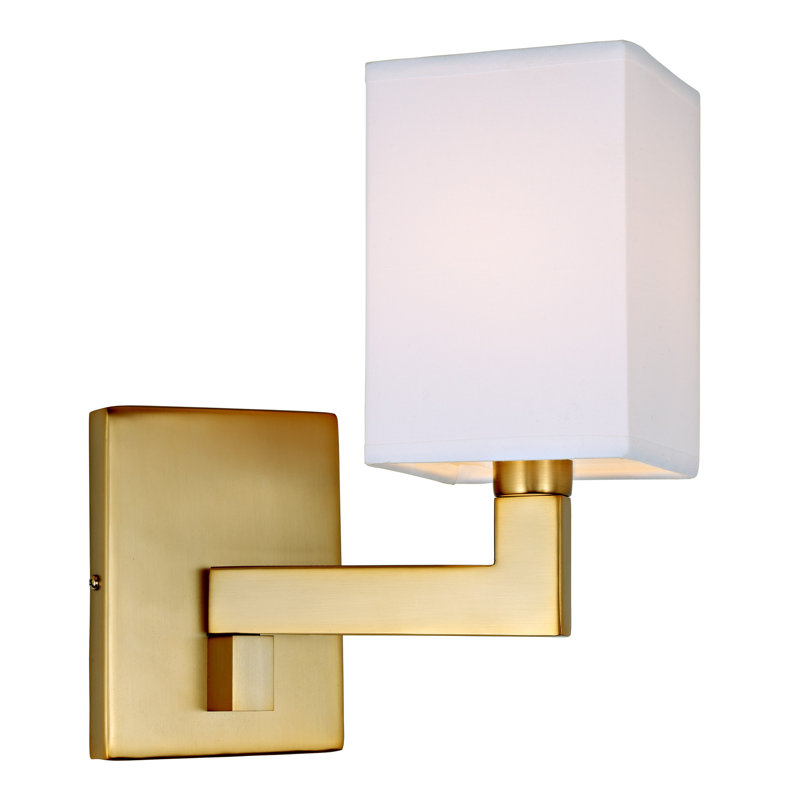 Dagoberto Armed Sconce, Satin Brass
