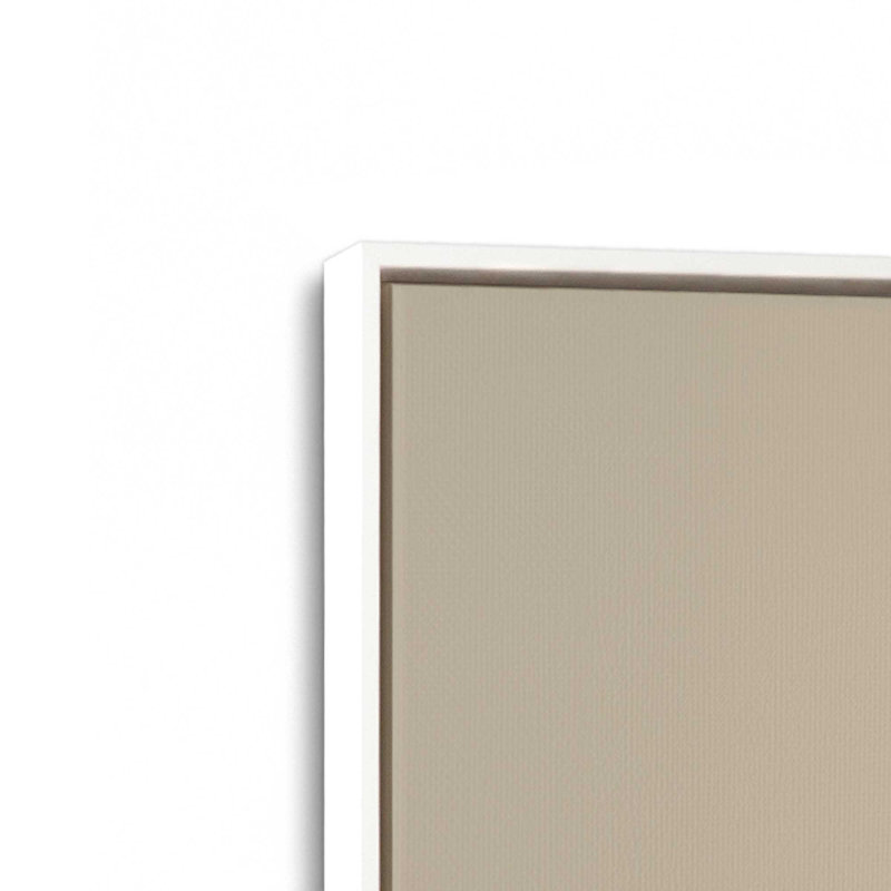 Ensemble de 3 cowboys brun clair, H 13 po x l 27 po, Cadre flottant blanc opaque