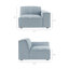 Canapé modulaire rembourré en tissu performance 6 pièces Bange-1425265260