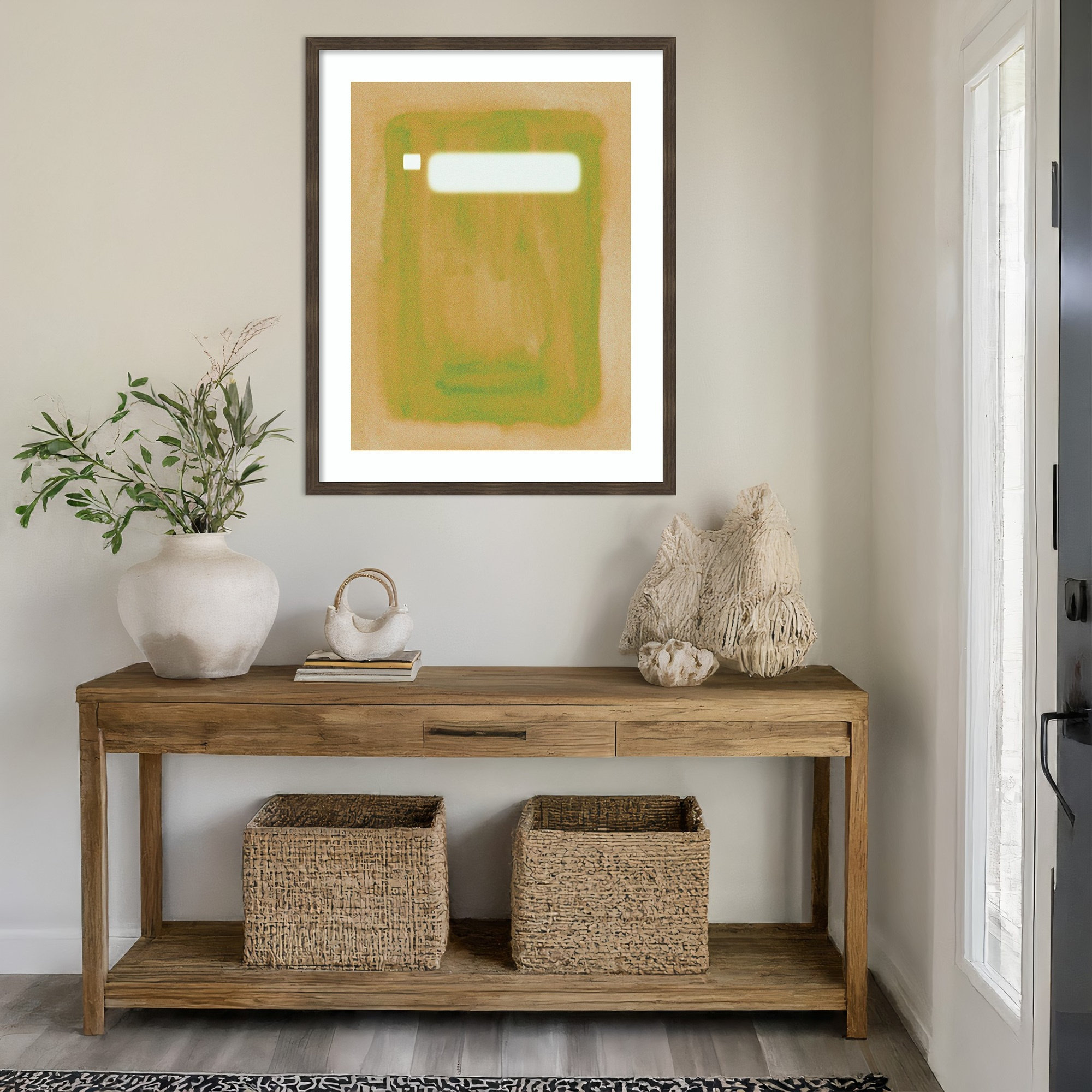 Focal Point II by Melissa Wang Wood Framed Wall Art Print, Dark Brown, 42" H x 34" W