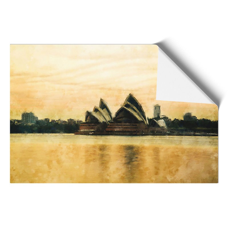 Sydney Opera House Painting - Frameless Print, 30cm H x 42cm W x 0.1cm D