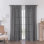 Paire de rideaux semi-transparents Dabachi
