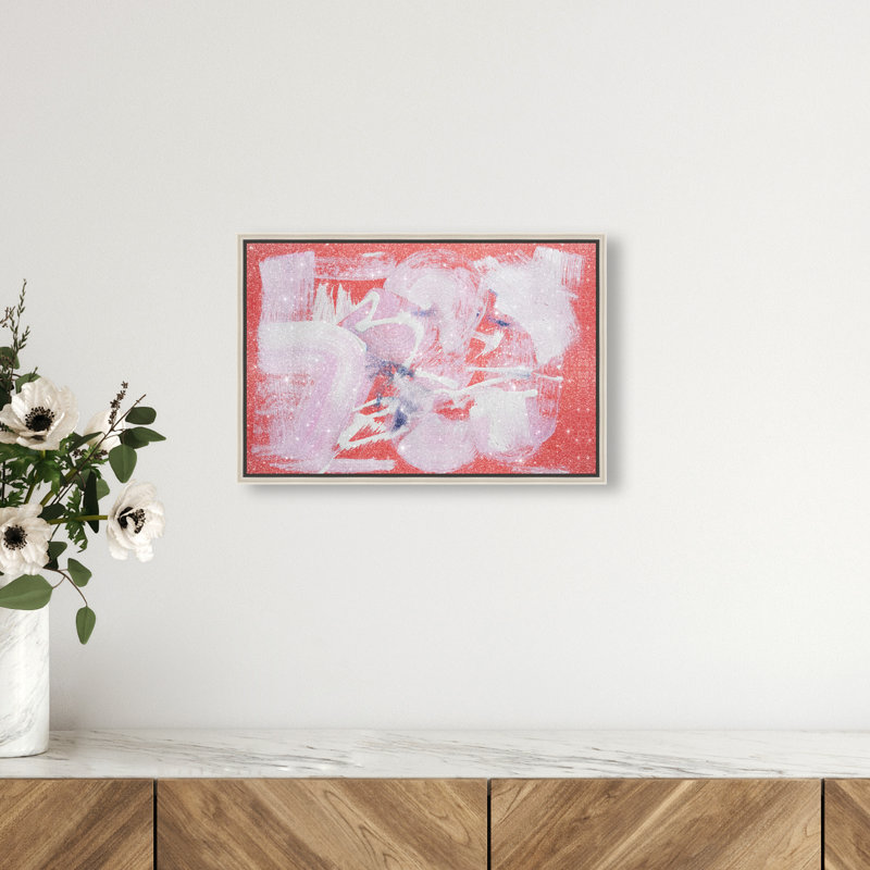 Passion Fruit Berry Blend Canvas Abstract Print by Oliver Gal, 16"H x 24"W, Canvas Unframed