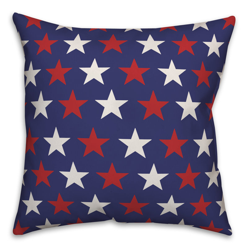  Housse et insert de coussin carré extérieur Stars and Stripes, 20 po x 20 po, polyester