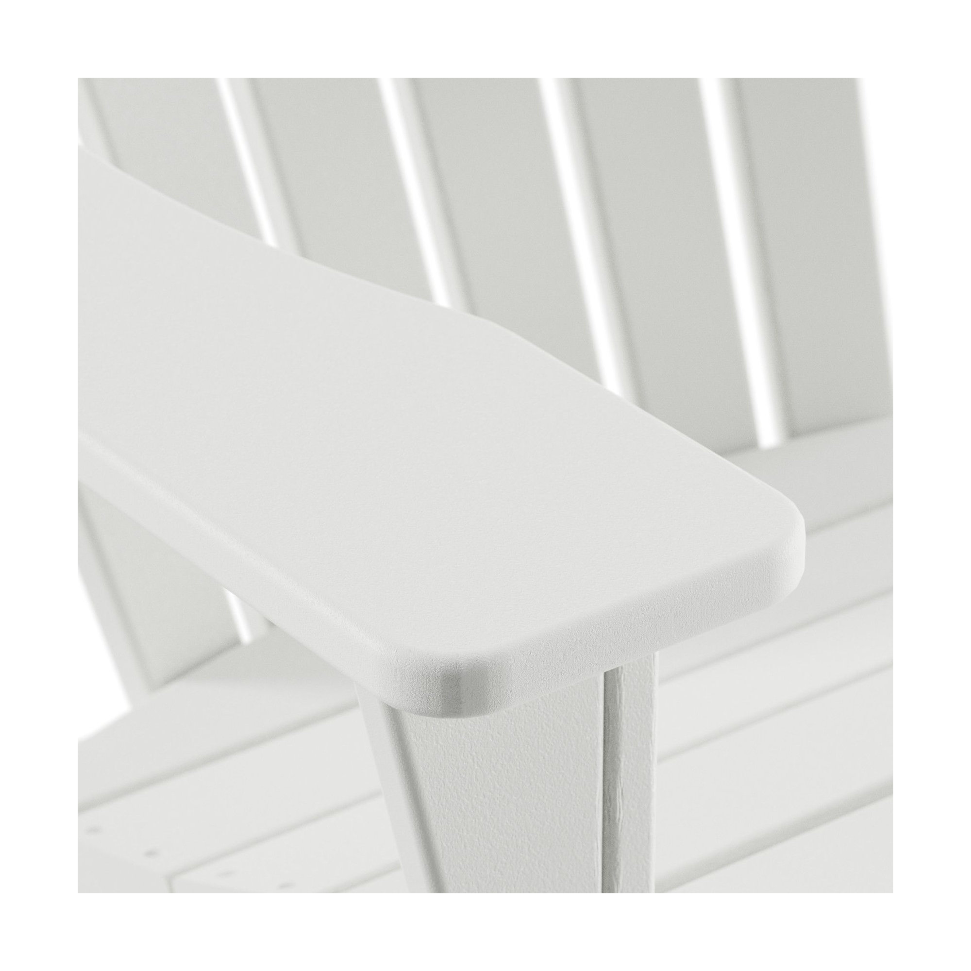 POLYWOOD Adirondack Chair, White