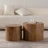 2-Pieces Round Wooden Nesting Coffee Table-1210383085