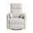 Modern Swivel Glider Reclining Chair Beige Microfiber Upholstery Plush Comfort Matching Pillows Living Room Furniture 1Pc-993377227