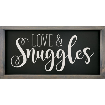 Love and Snuggles (affiche encadrée)