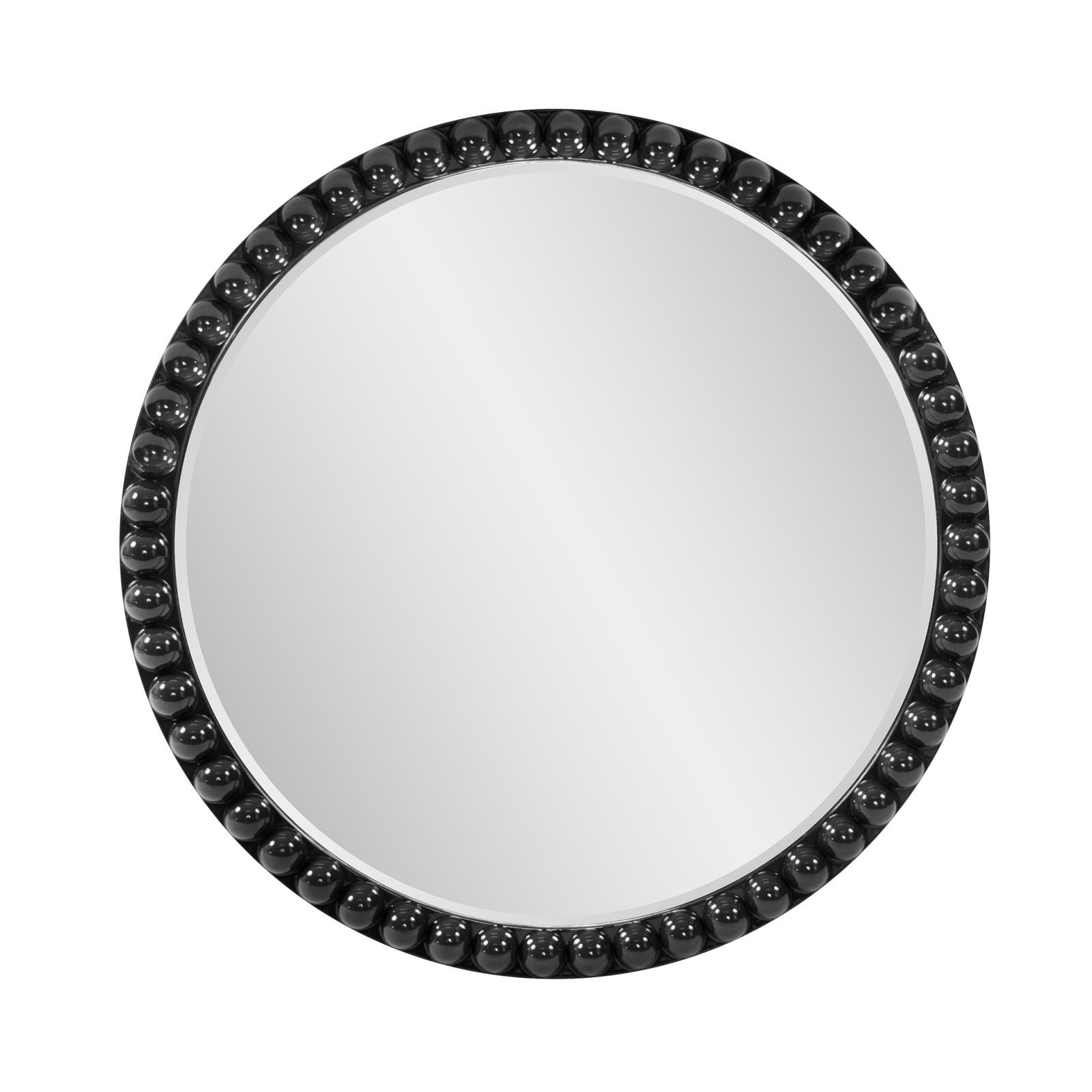 Darlene Round Mirror, Black