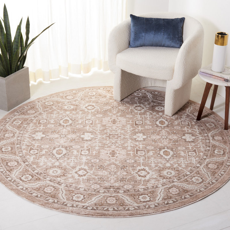 Aldercy Performance Oriental Rug, Round 6'3"