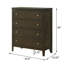 Commode 4 tiroirs cacao foncé